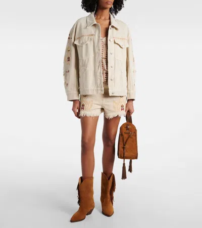 Isabel Marant Étoile Lesia Shorts In Beige