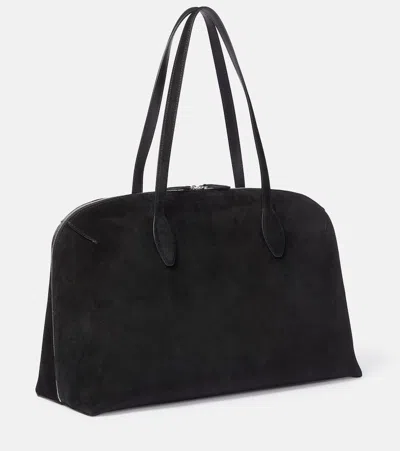 Totême Toteme Women Day Suede Leather Tote Bag In Black