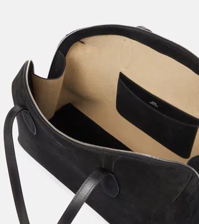 Totême Toteme Women Day Suede Leather Tote Bag In Black