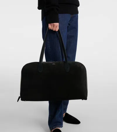 Totême Toteme Women Day Suede Leather Tote Bag In Black