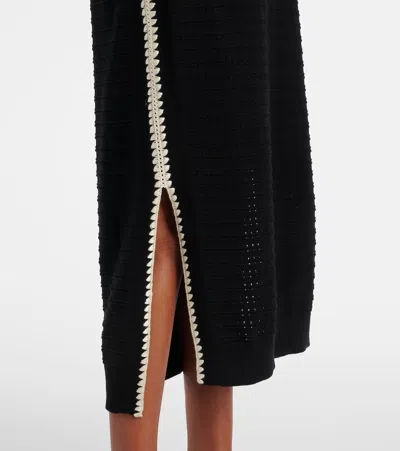 Varley Dwight Knit Tank Midi Dress In Black