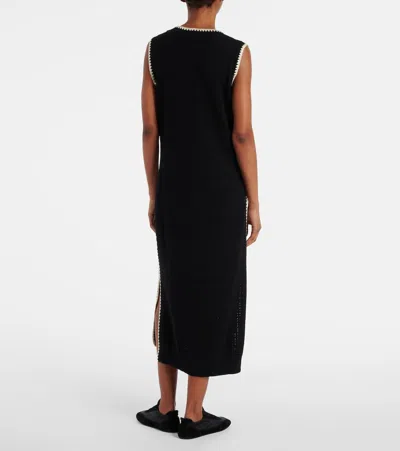 Varley Dwight Knit Tank Midi Dress In Black