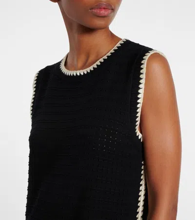 Varley Dwight Knit Tank Midi Dress In Black