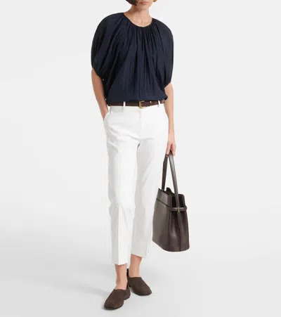 Joseph Gabardine Stretch Trousers Court Pant In Beige