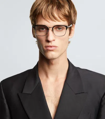 Dior Blacksuit Rectangular Glasses In Black