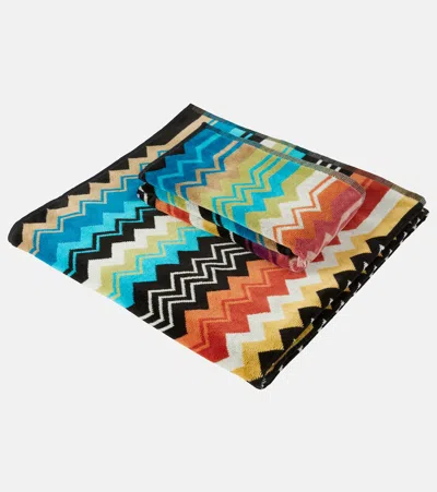 Missoni Giacomo Hand Towel And Bath Towel Set In Multicoloured