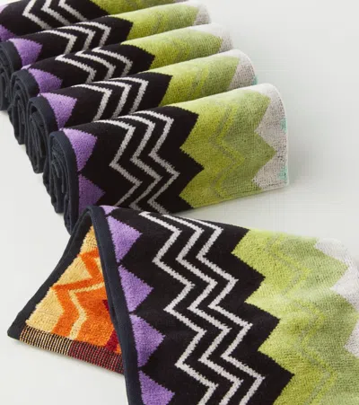 Missoni Giacomo Set Of 6 Face Towels In Multicoloured