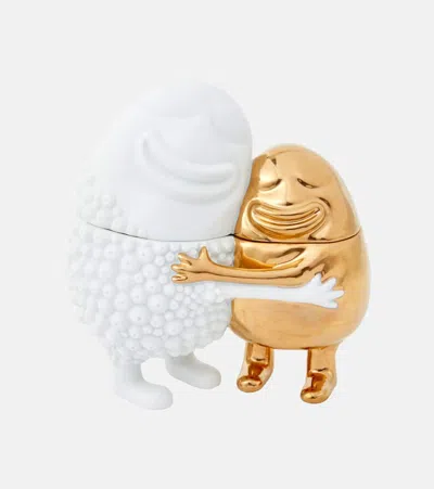 L'objet Haas Happy Huggers Box In White/gold