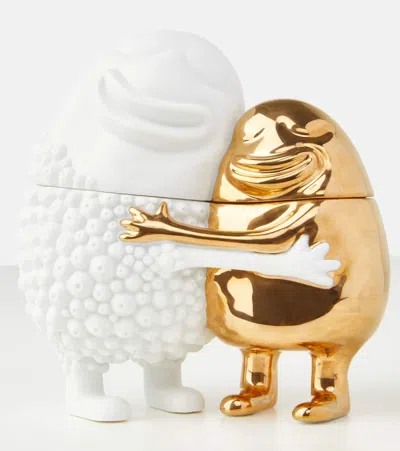 L'objet Haas Happy Huggers Box In White/gold