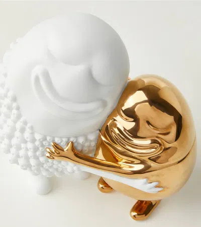 L'objet Haas Happy Huggers Box In White/gold
