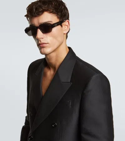 Dior Oblique Rectangular Sunglasses In Gray