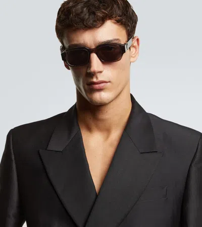 Dior Oblique Rectangular Sunglasses In Gray