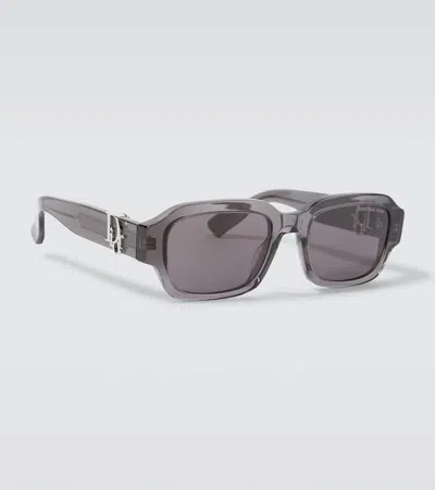 Dior Oblique Rectangular Sunglasses In Gray