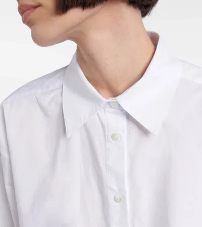 Totême Toteme Striped Cotton-poplin Shirt In White
