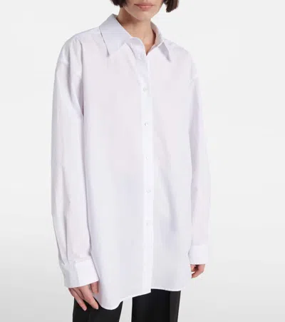 Totême Toteme Striped Cotton-poplin Shirt In White