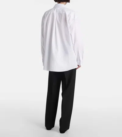 Totême Toteme Striped Cotton-poplin Shirt In White