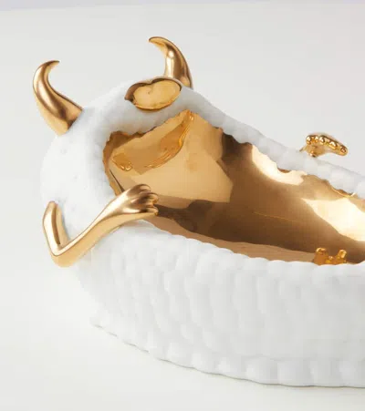 L'objet X Haas Brothers White Lazy Susan Bowl