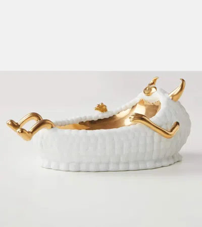 L'objet X Haas Brothers White Lazy Susan Bowl