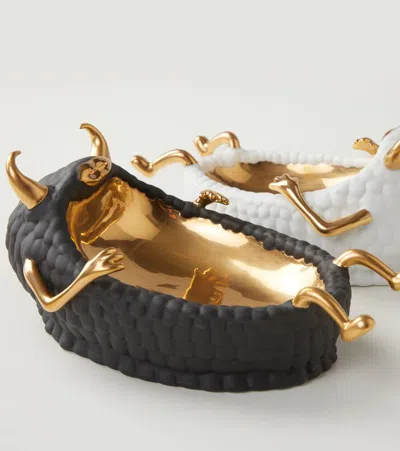 L'objet X Haas Brothers White Lazy Susan Bowl