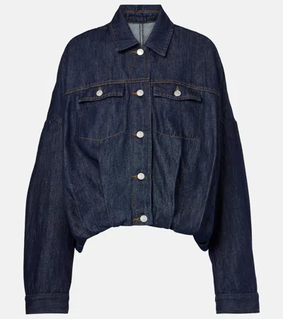 Dries Van Noten Cotton Denim Vesto Jacket In Blue