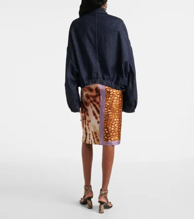 Dries Van Noten Cotton Denim Vesto Jacket In Blue