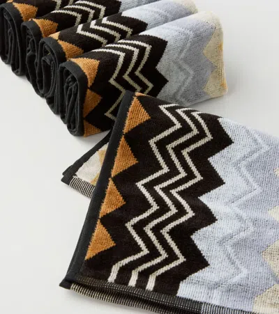 Missoni Giacomo Set Of 6 Face Towels In Multicoloured