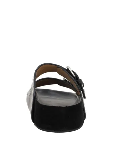 Isabel Marant Lennyo Leather Sandals In Black