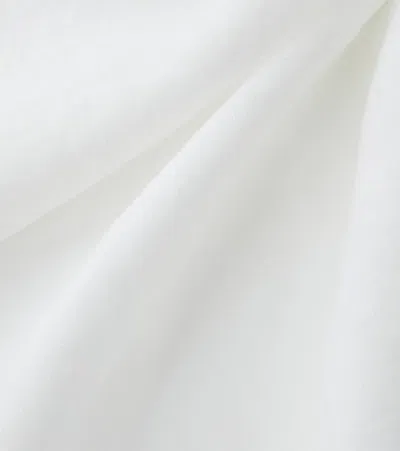 Once Milano Fringed Linen Bath Sheet In White