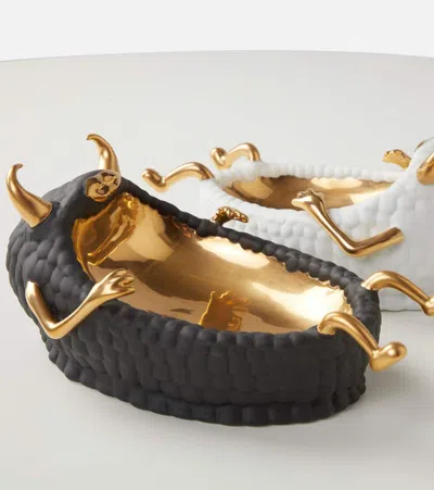 L'objet Haas Lazy Susan Decorative Tray In Black