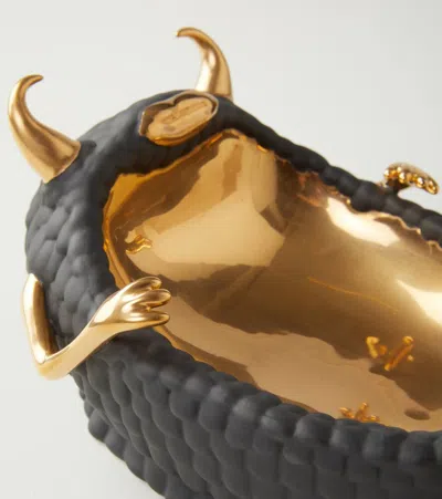 L'objet Haas Lazy Susan Decorative Tray In Black