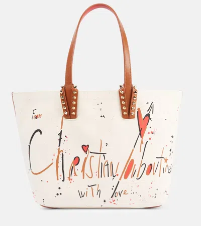 Christian Louboutin Tote Cabata Large Aus Canvas Mit Leder In Multicolor