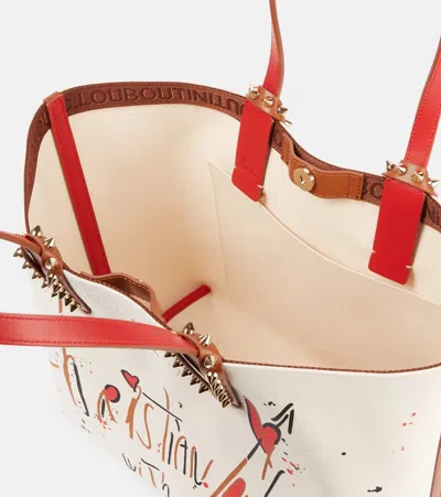 Christian Louboutin Tote Cabata Large Aus Canvas Mit Leder In Multicolor