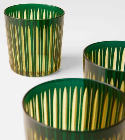 L'objet Prism Set Of 4 Glasses In Green