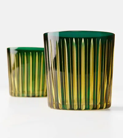 L'objet Prism Set Of 4 Glasses In Green