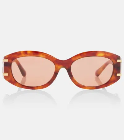 Dolce & Gabbana Womens Brown Dg4501 Butterfly-frame Acetate Sunglasses In Camel Havana
