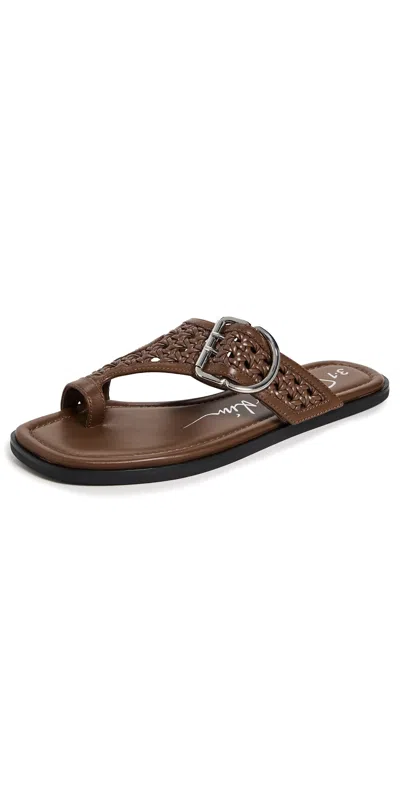 3.1 Phillip Lim Macrame Z-strap Toe Sandals Cocoa In Cocoa