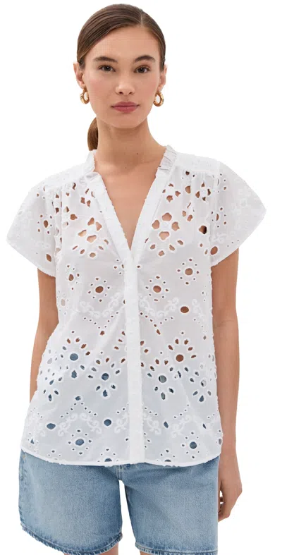 Figue Fia Top In Chalk In White