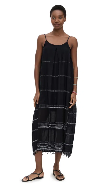 Lemlem Leliti Slip Dress Black In Black