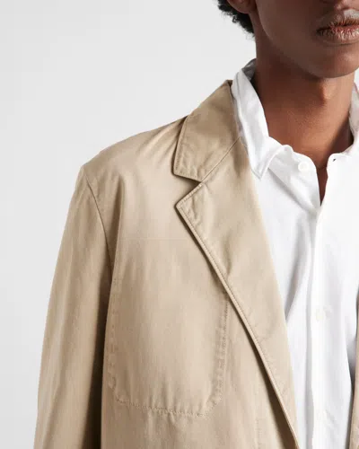 Prada Cotton Pocket-detail Relaxed Blazer In Kordel