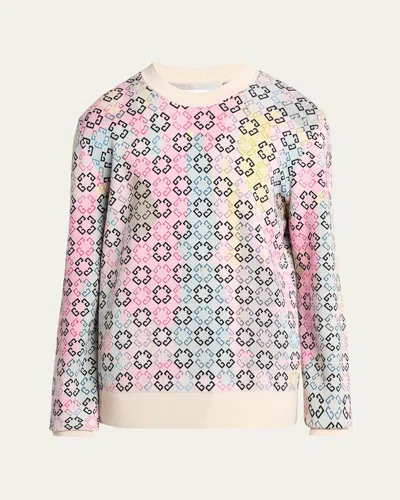Givenchy Multicolor Sweater In Monogram 72 Cotton In Multicolored