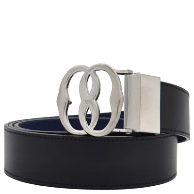 Bally Emblem 35 Reversible And Adjustable Leather Belt In Black