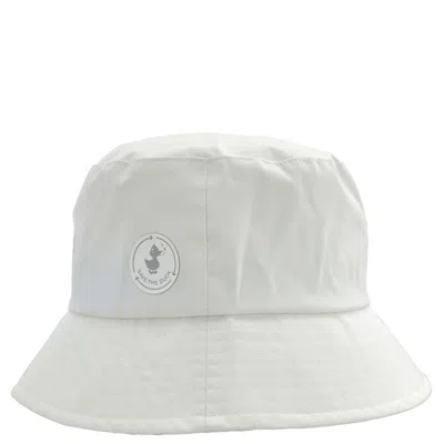 Save The Duck Logo Patch Wren Bucket Hat In White