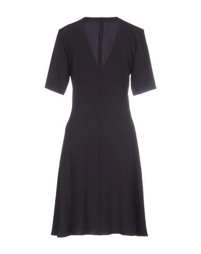 Shop Joseph Short Dress In Dark Purple