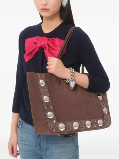 Valentino Bow Cardigan In Blue