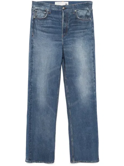 Rag & Bone Miramar Sofie Wide Leg Jeans In Venice In Blau