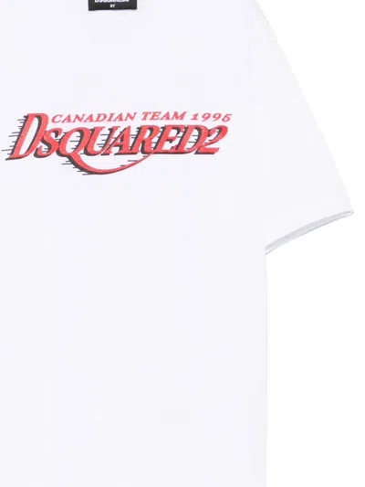 Dsquared2 T-shirt Mit Logo-print In White