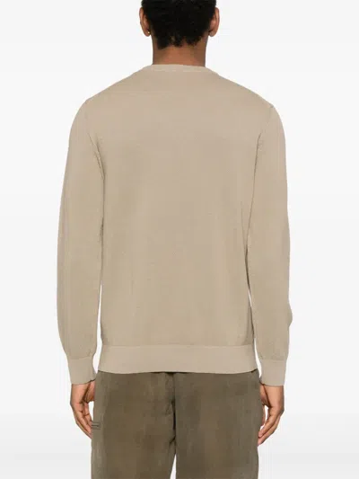 Paul & Shark Textured Crew Neck Sweater With Long Sleeves In Neutrals