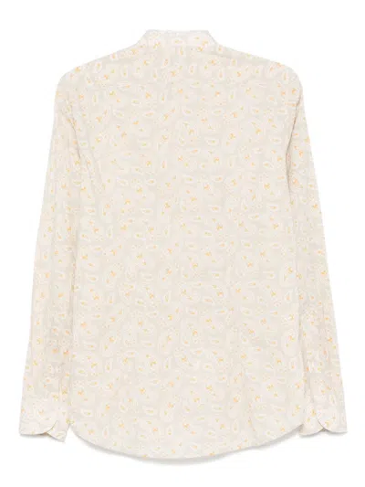 Manuel Ritz Hemd Mit Paisleymuster In Nude