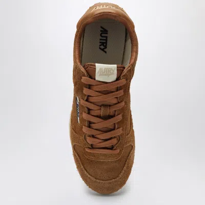 Autry 'windspin Low' Brown Sneaker With Logo On The Side And On The Heel In Brown