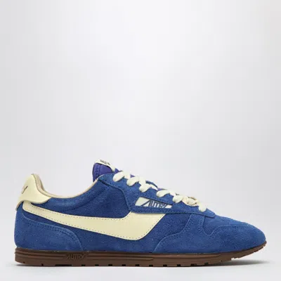 Autry Sneakers Windspin In Suede And Leather Color Blue Yatch And Rutabaga In Blue